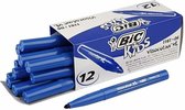 Kleurstiften - Viltstiften - Stiften Dikke Punt - Donkerblauw - Lijndikte: 3mm - Visa Color - 12 Stuks