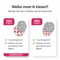 Vergelijking van twee ronde magnetische montagesets: 45mm met 1kg draagkracht en 60mm met 2kg draagkracht.