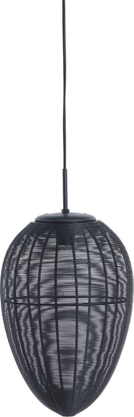 Light & Living Hanglamp Yaelle - Zwart - Ø26cm - Modern - Hanglampen Eetkamer, Slaapkamer, Woonkamer