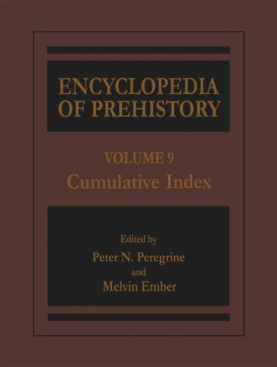Encyclopedia of Prehistory - cover