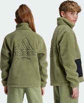 adidas Sportswear Fleece Jack - Kinderen - Groen- 140