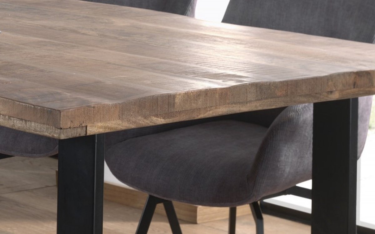 Interiax Eettafel 'Charles' 200 cm Mangolia natuur (200x100x76cm)