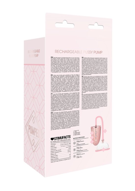 Pompe à chatte rechargeable - Rose