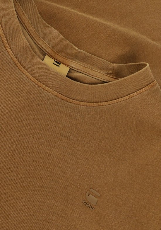 G-Star Raw Lash R T S/s Polo's & T-shirts Heren - Polo shirt - Camel - Maat XL