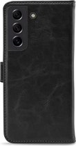 My Style Telefoonhoesje geschikt voor Samsung Galaxy S21 FE Hoesje | My Style Flex Wallet Bookcase Portemonnee | Pasjeshouder voor 3 Pasjes | Telefoonhoesje voor Pinpas / OV Kaart / Rijbewijs - Zwart