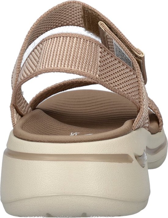 Skechers Arch Fit Go Walk dames sandaal - Taupe - Maat 36