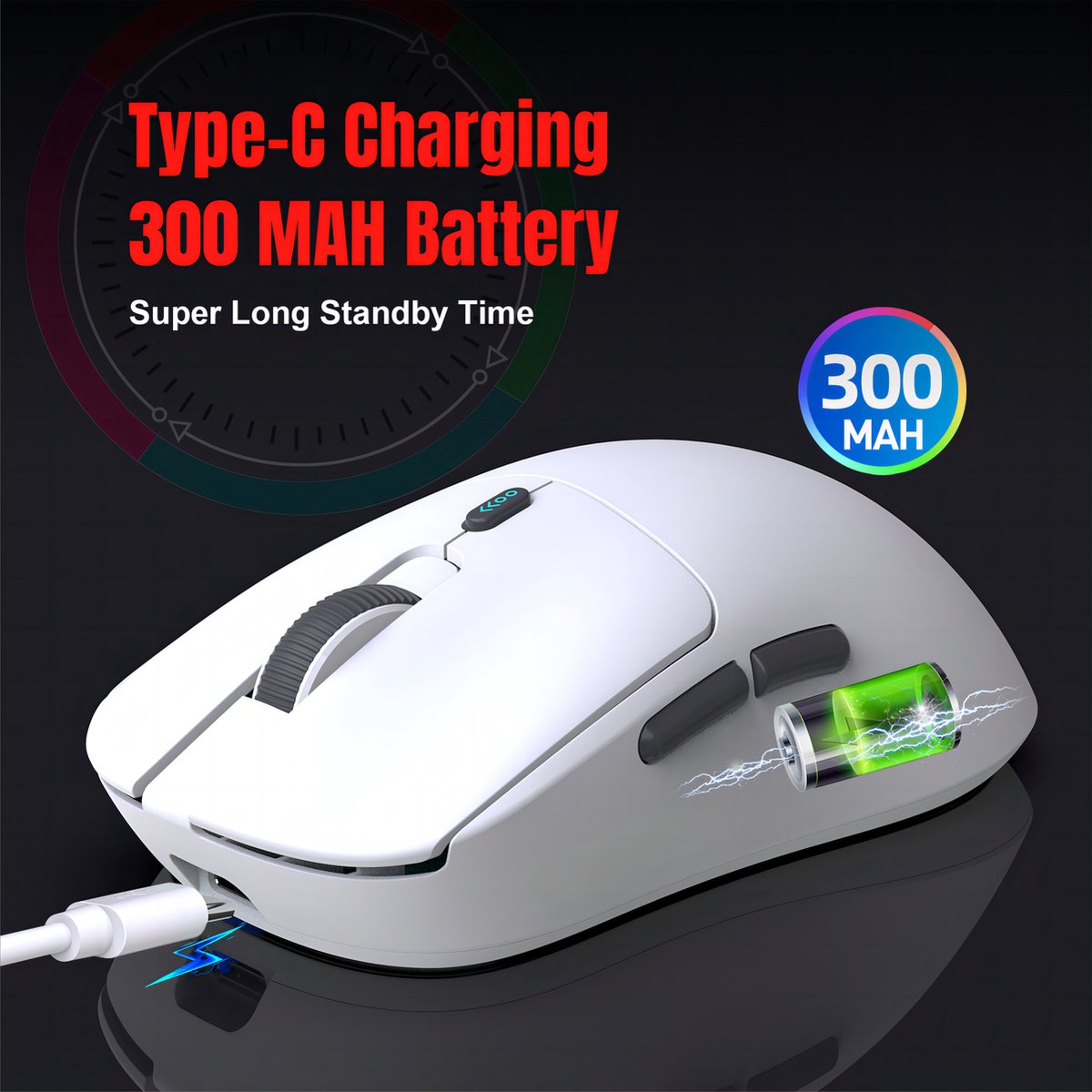 Fuegobird T68 Gaming Muis - 54g Ultra Lichtgewicht thumbnail 5