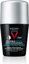 Vichy Homme Deo Roller Anti-transparantie Invisible Protect 72 uur 50ml