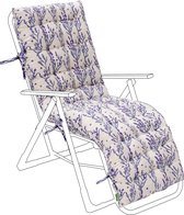 Coussins de chaise-longue longue à vapeur - kussen de chaise longue touffeté - Coussin de chaise longue imprimé - kussen de transat pour Jardin - kussen de chaise de jardin inclinable
