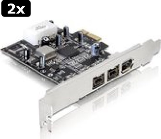 KALEA-INFORMATIQUE Firewire 800 en 400 IEEE1394A en IEEE1394B PCI- controllerkaart op 2 1 uitgang PCI-poort met TI SN082AA2-chipset