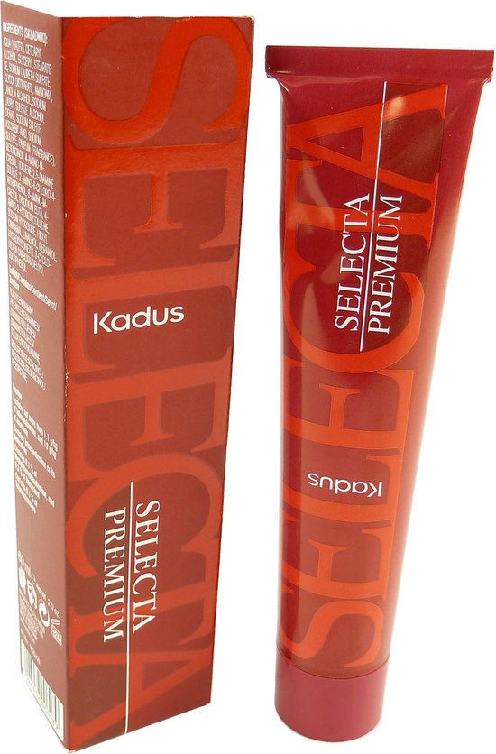 Kadus Professional Permanent Haarfarbe 8/4 Hellblond Kupfer - 60 Ml, Bis Zu 100% Grauabdeckung