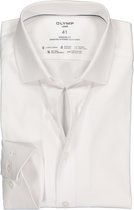 OLYMP Luxor modern fit overhemd 24/7 - wit - Strijkvrij - Boordmaat: 46