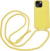 Høyde - Geschikt voor iPhone 13 - Telefoonhoes met koord - Geel