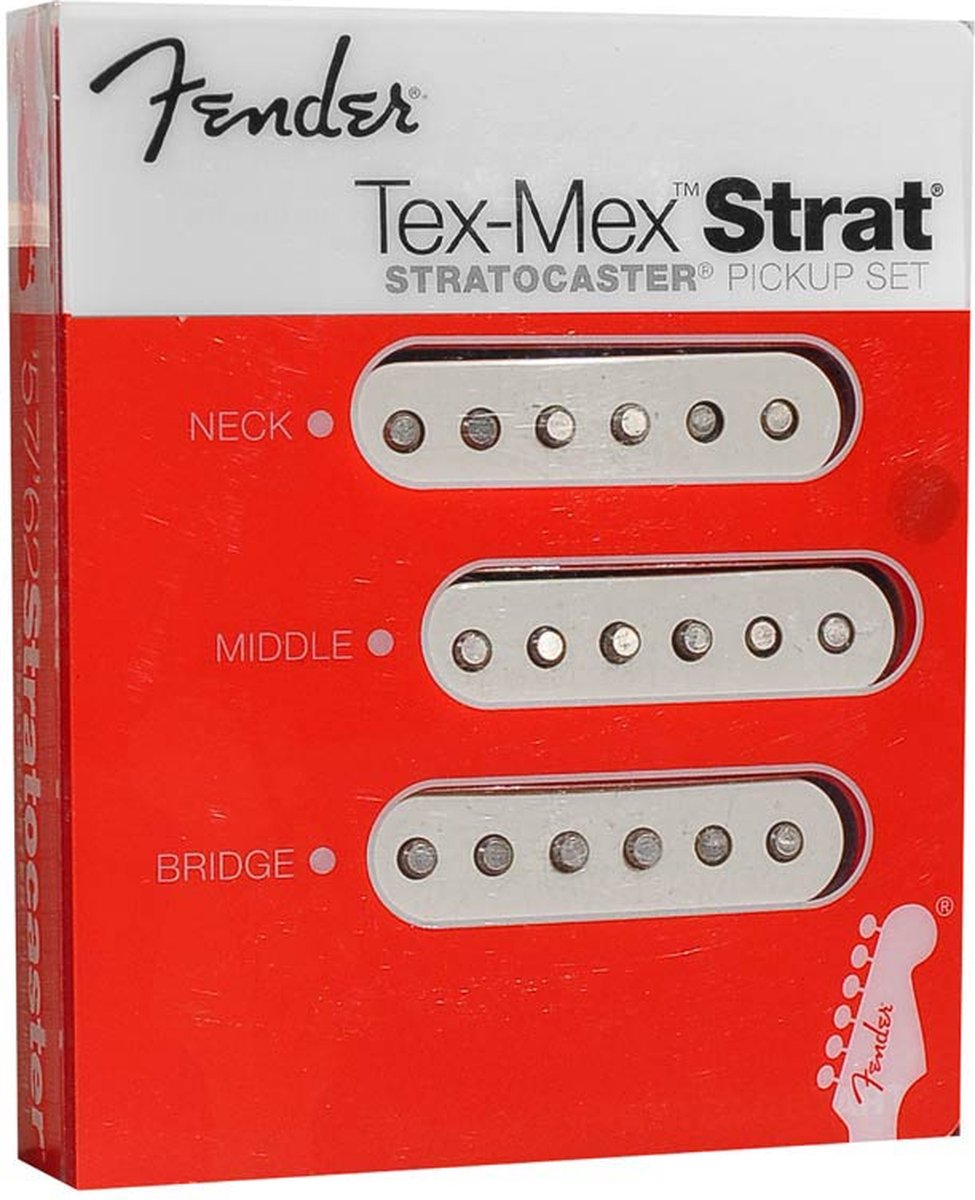 Pickup set Fender Original White Stratocaster® Tex-Mex™
