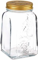 Bidon Transparent Métal Glas (9,8 x 17 x 9,8 cm) (1000 ml)