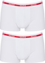 HUGO trunks (2-pack) - heren boxers kort - wit - Maat: XL