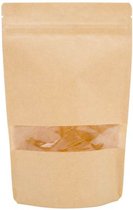Sachets Stand Up Kraft 150x90x230mm avec Fenêtre - 100 pièces