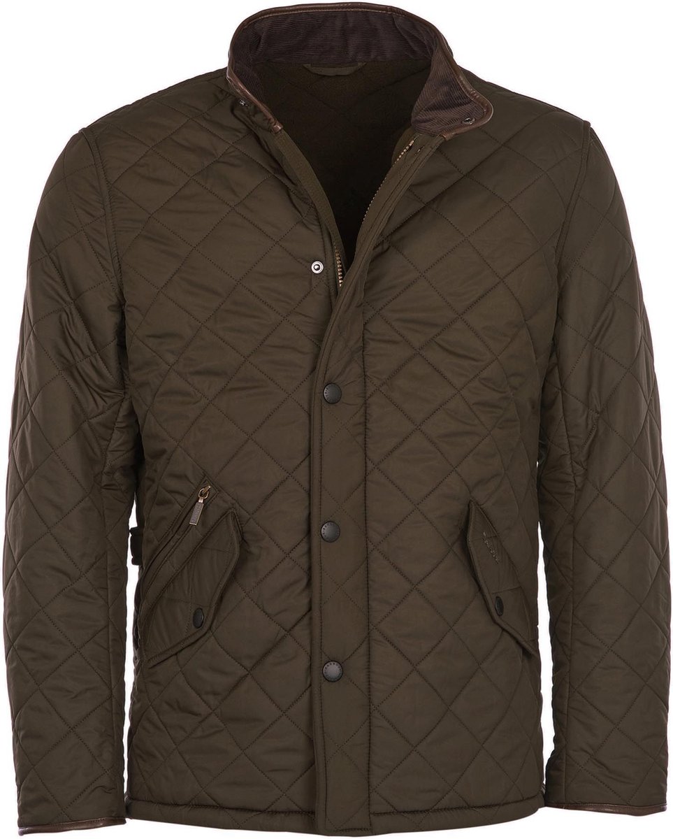 Barbour Quilted Jas Powell – Heren Winterjas Groen
