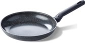 BK Universe Keramische Koekenpan zonder deksel Ø24cm– PFAS-vrij – Inductie Koekenpan – Inductie Pannenset – Ovenbestendig tot 160°C – Vaatwasserbestendig – Snelle opwarming – Koudgrepen – Zwart
