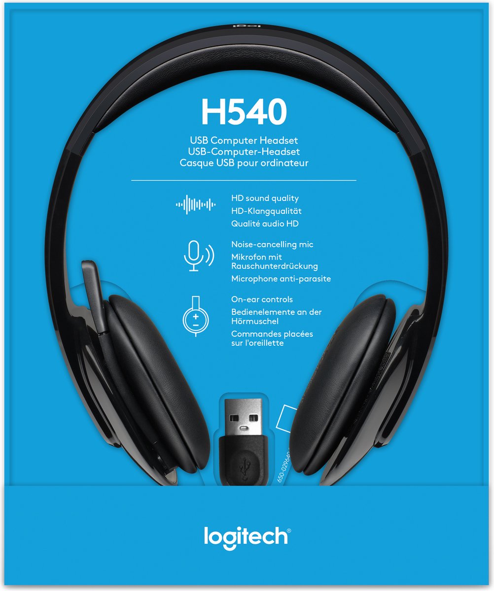 Logitech H540 - USB Headset - Windows & Mac