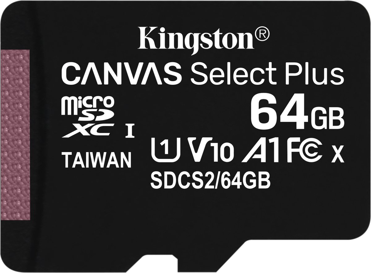 Kingston Technology Canvas Select Plus flashgeheugen 64 GB SDXC Klasse 10 UHS-I