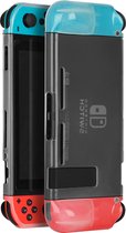 Hoes Geschikt voor Nintendo Switch Case Hoesje Schokproof - Bescherm Hoes Geschikt voor Nintendo Switch Hoes Hard Cover - Transparant