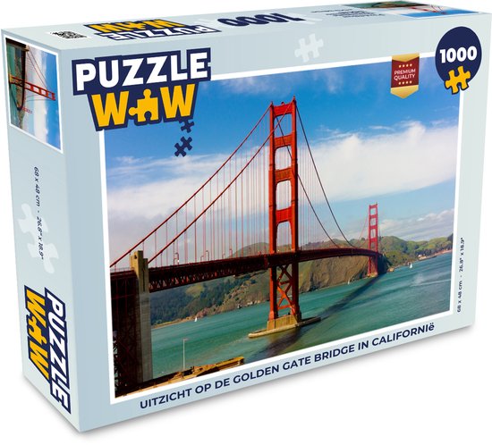Puzzel Uitzicht op de Golden Gate Bridge in Californië - Legpuzzel - Puzzel  1000... | bol