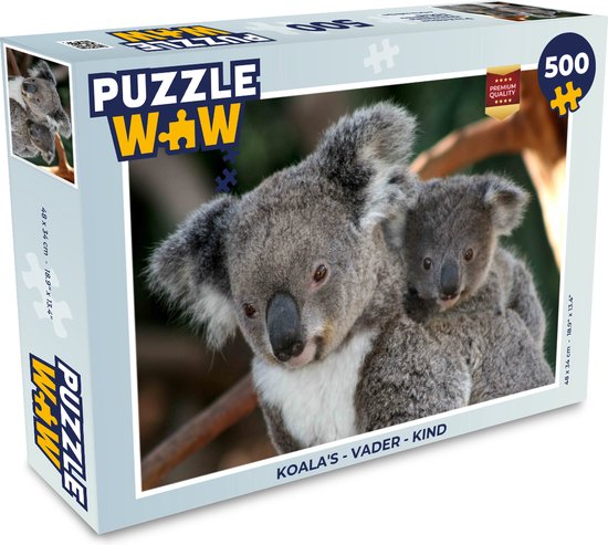 PUZZLE 500 PIECES KOALAS DANS L'ARBRE