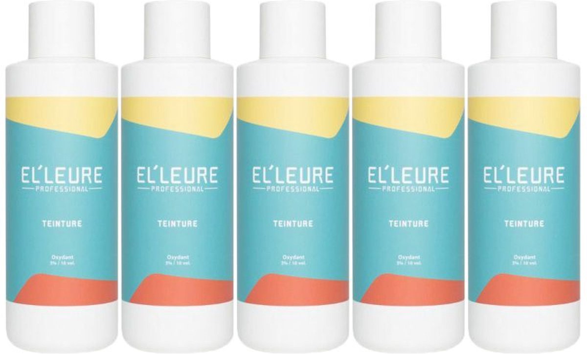 5x Elleure Teinture Oxydant 3% 1000ml