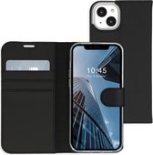 Accezz Hoesje Met Pasjeshouder Geschikt voor iPhone 14 - Accezz Wallet Softcase Bookcase - Zwart