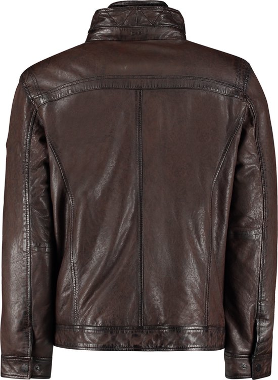 DNR Jas Leather Jacket 52252 Tabacco 550 Mannen Maat - 50 | bol.com
