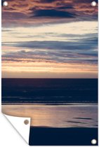 Tuinposters buiten Landschap - Water - Avond - 60x90 cm - Tuindoek - Buitenposter