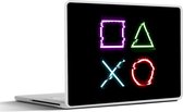 Laptop sticker - 10.1 inch - Game - Controller - Led - 25x18cm - Laptopstickers - Laptop skin - Cover
