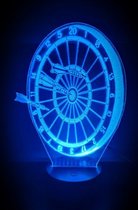 LAMPE LED 3D - JEU DE FLÉCHETTES