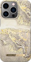iDeal of Sweden pour iPhone 14 Pro - Coque arrière - Coque Fashion - Sparkle Greige Marble