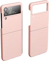 Back Cover Hard Plastic Roze Hoesje Geschikt voor Samsung Galaxy Z Flip 4