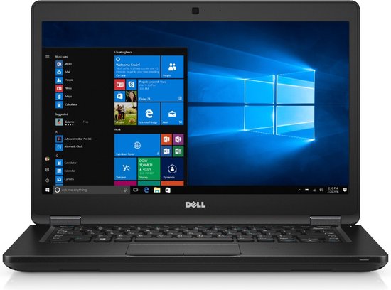 DELL Latitude 5480 Intel® Core™ i5 i5-7300U Laptop 35,6 cm (14") Full HD 8 GB DDR4-SDRAM 256 GB SSD Wi-Fi 5 (802.11ac) Windows 10 Pro Zwart