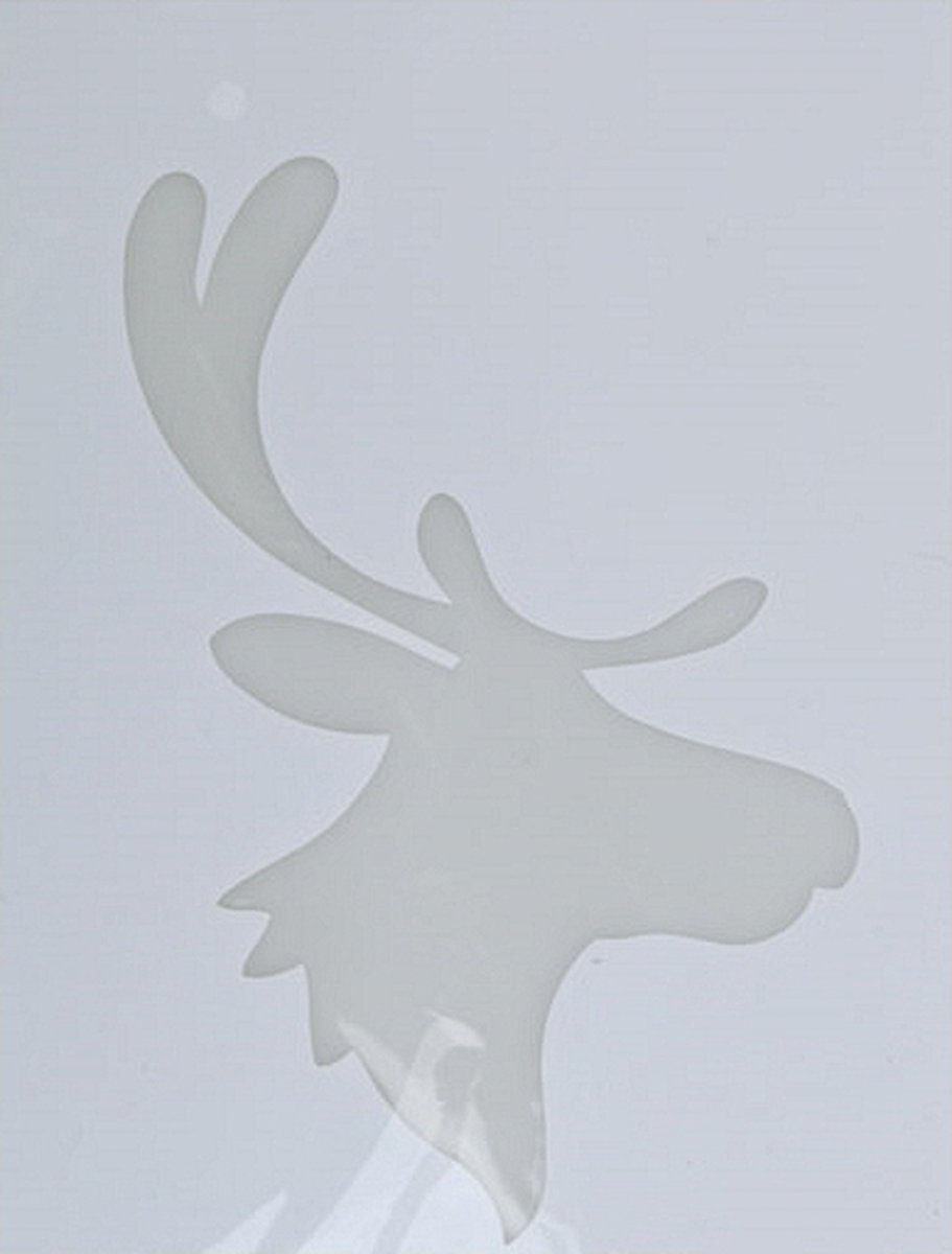 kerst sjabloon - 5 verschillende - 44 x 59 cm - raam decoratie / geen kerstkaarten