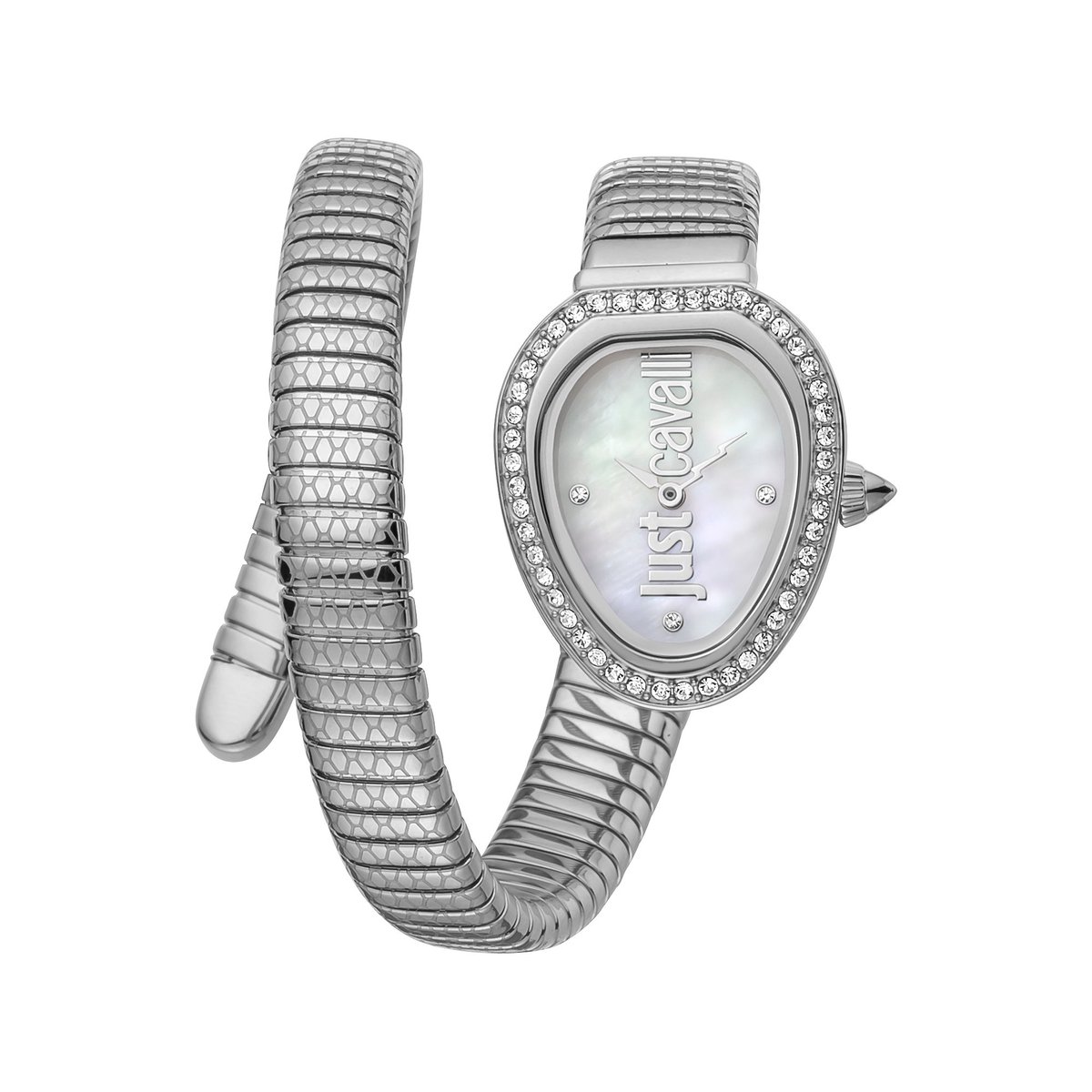 Just Cavalli Damen-Uhren Analog Quarz One Size Silber 32019797
