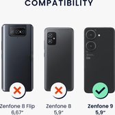 kwmobile telefoonhoesje geschikt voor ASUS Zenfone 10 / Zenfone 9 - Hoesje voor smartphone - Back cover in mat zwart
