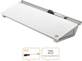 Nobo Bureau Notitiebord Met Droog Uitwisbaar Glasoppervlak - Inclusief Whiteboard Marker met Wisser - Wit