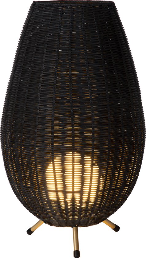 Lucide COLIN - Lampe de table - Ø 30 cm - 1xG9 - Noir