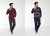 2-Pack Sivassi Pyjama's | Winter Edition 2022 | Heren Pyama Volwassenen | Pyama heren maat M | Katoen
