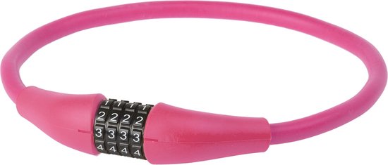 Wave Bicycle M-Wave Silicon-Covered Spiral Bike Lock - Multiple Colors, 10,000 Combinations Combination Bike Lock
