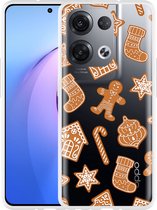 Oppo Reno8 Pro Hoesje Christmas Cookies - Designed by Cazy