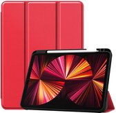 Just in Case Smart Tri-Fold kunstleder hoes voor iPad Pro 11 (2018 2020 2021) - rood