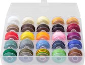 Set - Waxkoord Polyester (0.30 mm) Mix Color (25 x 16 meter)