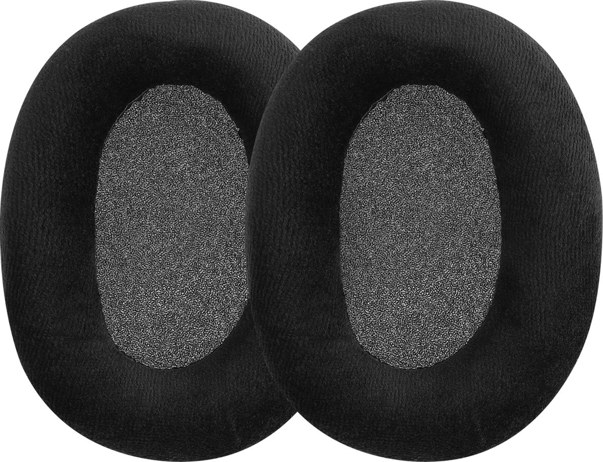 kwmobile 2x fluwelen oorkussens geschikt voor Sennheiser HD660S / HD565 / HD580 / HD600 / HD650 koptelefoons - Kussens voor over-ear-koptelefoon in zwart