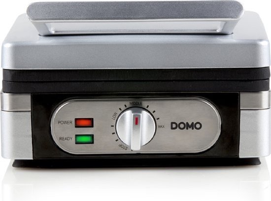 Gaufrier DOMO DO9047W 1400W - Plaques Anti-adhésives - Cuisson Rapide - Argent