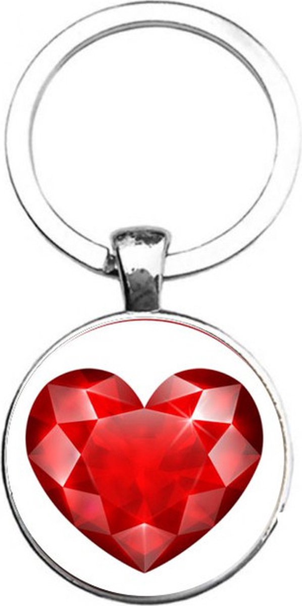 Sleutelhanger Glas - Liefde